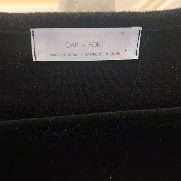 Oak & Fort - Black wool feel dress with pockets - M - Picture 3 of 8